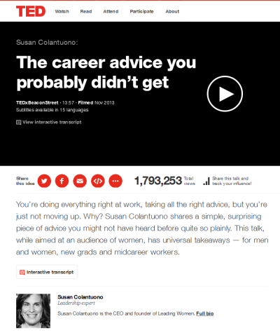 Der TED-Karriere-Tipp, der mich schockiert hat…